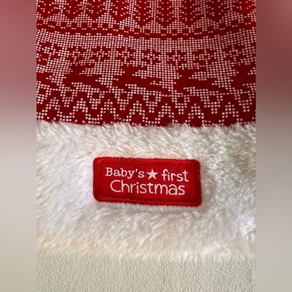 Baby's First Christmas Santa Hat and Stocking Set 0-12 Months - Picture 3 of 6